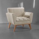 Ver imagem 5 de Poltrona Madeira Maciça Lyz Luxo