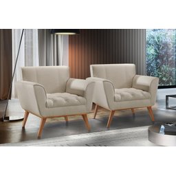 Poltrona Madeira Maciça Lyz Luxo - 7
