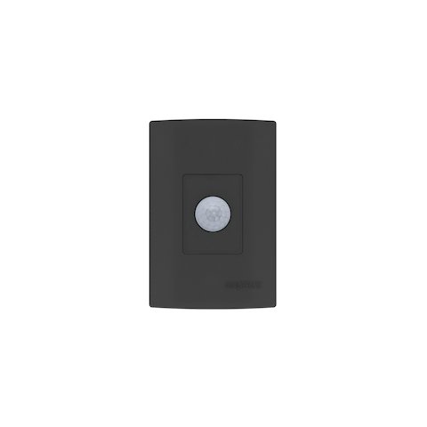 Sensor de Presença Microcontrolado, 180°, C/ Fotocélula e 6 Funções Preto - Qualitronix
