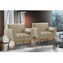 Ver imagem 7 de Poltrona Madeira Maciça Lyz Luxo