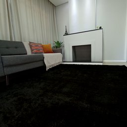 Tapete Macio Preto 2.00x2.50 Antiderrapante Inspira Comfort - 5