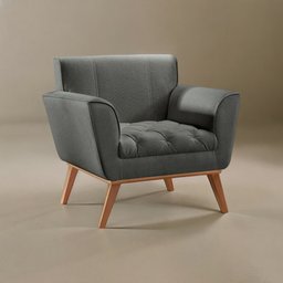 Poltrona Madeira Maciça Lyz Luxo - 6