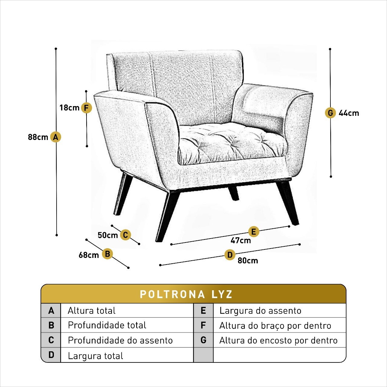 Poltrona Madeira Maciça Lyz Luxo - 3