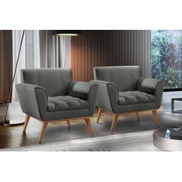 Poltrona Madeira Maciça Lyz Luxo - 7