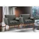 Ver imagem 7 de Poltrona Madeira Maciça Lyz Luxo