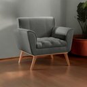 Ver imagem 1 de Poltrona Madeira Maciça Lyz Luxo