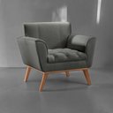 Ver imagem 5 de Poltrona Madeira Maciça Lyz Luxo