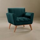 Ver imagem 6 de Poltrona Madeira Maciça Lyz Luxo