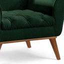 Ver imagem 4 de Poltrona Madeira Maciça Lyz Luxo Verde