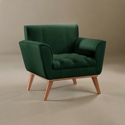 Poltrona Madeira Maciça Lyz Luxo - 6