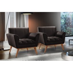 Poltrona Madeira Maciça Lyz Luxo - 7
