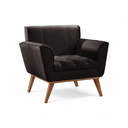 Ver imagem 2 de Poltrona Madeira Maciça Lyz Luxo Preto