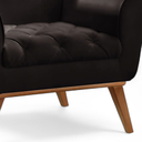 Ver imagem 4 de Poltrona Madeira Maciça Lyz Luxo Preto
