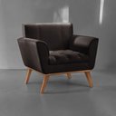 Ver imagem 5 de Poltrona Madeira Maciça Lyz Luxo