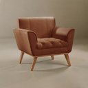 Ver imagem 6 de Poltrona Madeira Maciça Lyz Luxo