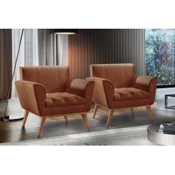 Poltrona Madeira Maciça Lyz Luxo - 7