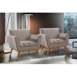 Poltrona Madeira Maciça Lyz Luxo - 7