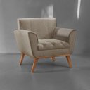 Ver imagem 5 de Poltrona Madeira Maciça Lyz Luxo