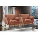 Ver imagem 7 de Poltrona Madeira Maciça Lyz Luxo