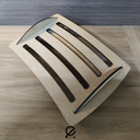 Ver imagem 6 de Apoio Descanso Suporte de Pé Ergonômico Pés Escritório Regulável MDF Cru Casa Quarto Pezinho