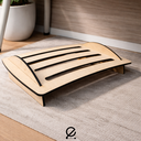 Ver imagem 3 de Apoio Descanso Suporte de Pé Ergonômico Pés Escritório Regulável MDF Cru Casa Quarto Pezinho