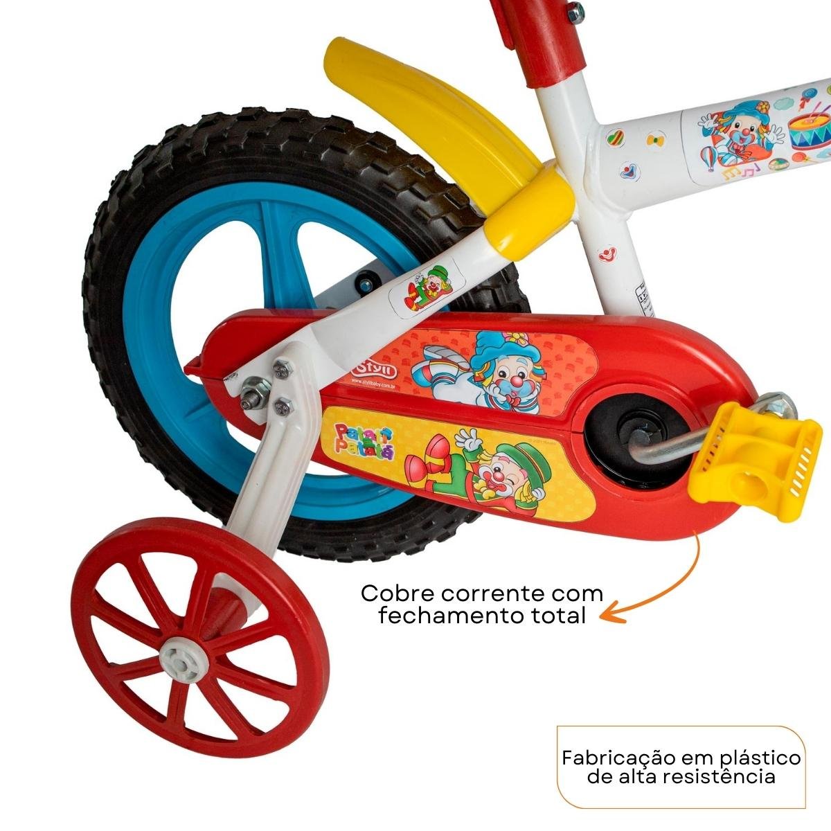 Bicicleta Infantil 3 a 5 Anos Aro 12 Menina Menino Patati Patata - 5