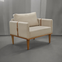 Ver imagem 5 de Poltrona Milla Luxo 80 82 X 76 Cm Bege Claro