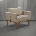 Ver imagem 5 de Poltrona Milla Luxo 80 82 X 76 Cm Bege