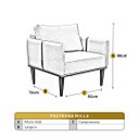 Ver imagem 3 de Poltrona Milla Luxo 80 Cm X 82 Cm X 76 Cm