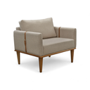 Ver imagem 2 de Poltrona Milla Luxo 80 82 X 76 Cm Bege