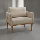 Ver imagem 6 de Poltrona Milla Luxo 80 82 X 76 Cm Bege
