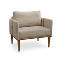 Ver mais imagens de Poltrona Milla Luxo 80 82 X 76 Cm Bege