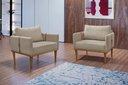 Ver imagem 7 de Poltrona Milla Luxo 80 82 X 76 Cm Bege