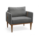 Ver mais imagens de Poltrona Milla Luxo 80 82 X 76 Cm Cinza