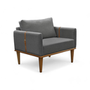 Ver imagem 2 de Poltrona Milla Luxo 80 82 X 76 Cm Cinza