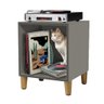 Móvel Nicho Cubo Porta Vinil Lp Disco - Organizador 55cm:cinza - 3