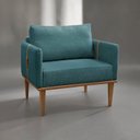 Ver imagem 6 de Poltrona Milla Luxo 80 82 X 76 Cm Azul