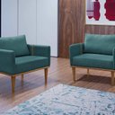 Ver imagem 7 de Poltrona Milla Luxo 80 82 X 76 Cm Azul
