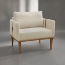 Ver imagem 6 de Poltrona Milla Luxo 80 82 X 76 Cm Bege Claro
