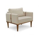 Ver imagem 2 de Poltrona Milla Luxo 80 82 X 76 Cm Bege Claro