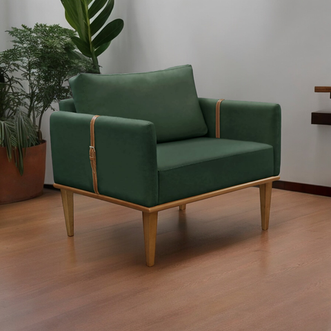 Poltrona Milla Luxo 80 82 X 76 Cm Verde