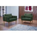 Ver imagem 7 de Poltrona Milla Luxo 80 82 X 76 Cm Verde