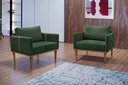 Ver imagem 7 de Poltrona Milla Luxo 80 82 X 76 Cm Verde