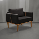Ver imagem 5 de Poltrona Milla Luxo 80 82 X 76 Cm Preto