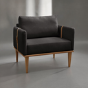 Ver imagem 6 de Poltrona Milla Luxo 80 82 X 76 Cm Preto