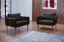 Ver imagem 7 de Poltrona Milla Luxo 80 82 X 76 Cm Preto