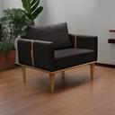 Ver imagem 1 de Poltrona Milla Luxo 80 82 X 76 Cm Preto