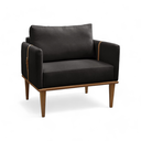 Ver mais imagens de Poltrona Milla Luxo 80 82 X 76 Cm Preto