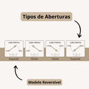 Ver imagem 4 de Folha de Porta Decorativa Frisada R50vl 210x80cm Pintura Uv Resistente:cerejeira