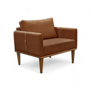 Ver imagem 2 de Poltrona Milla Luxo 80 82 X 76 Cm Marrom Caramelo